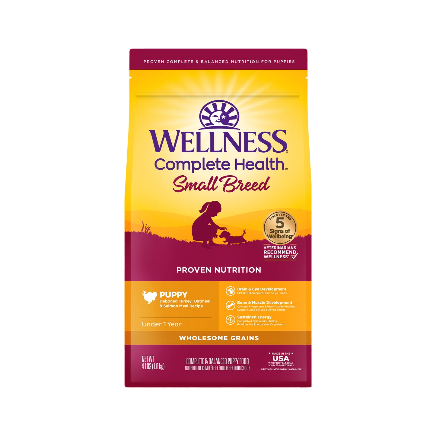 WELLNESS SM BRD PUPPY 4#