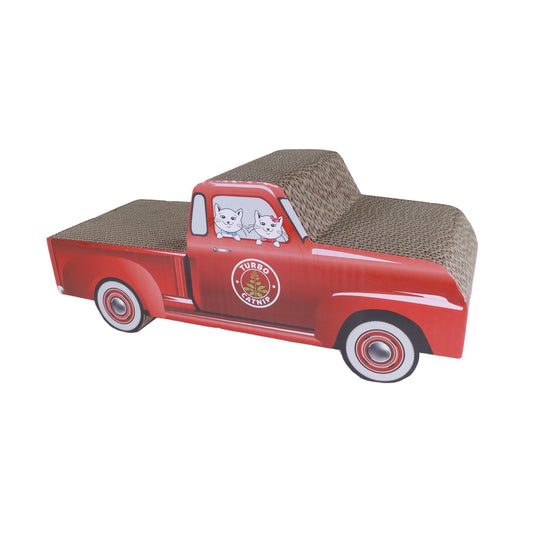 TURBO CAT TRUCK SCRATCHER RED