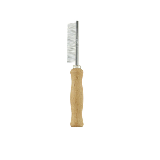 SAFARI WOOD HANDLE FLEA COMB