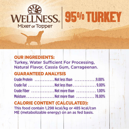 WELLNESS 95% TURKEY 13.2oz