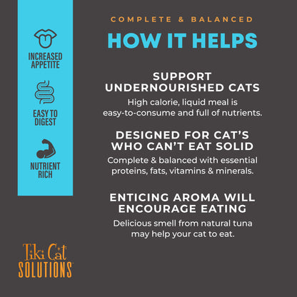 TIKI PET MEAL REPLMNT TUNA 6Z