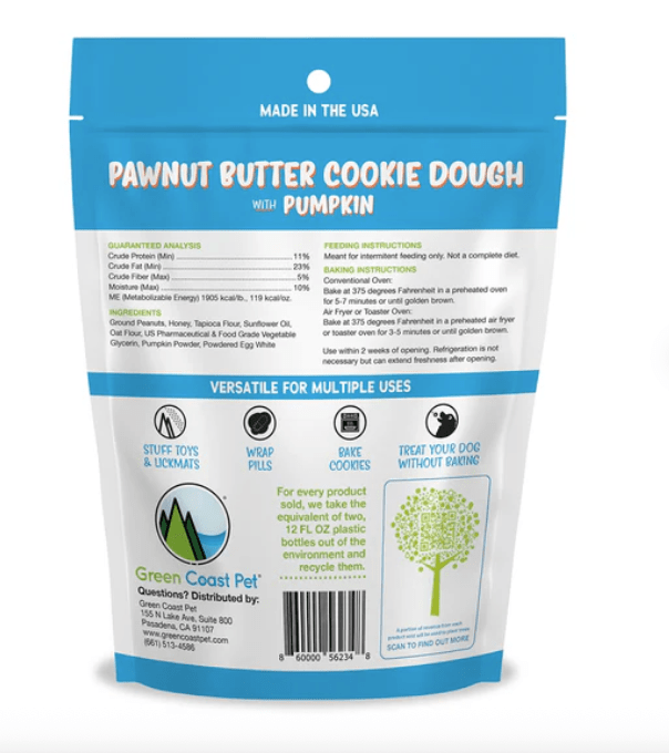 Green Coast Pet Pawnut Butter THE DOUGH with Pumpkin - RJ Paddywacks
