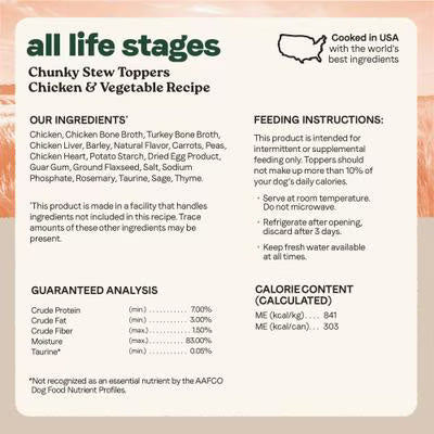 CANIDAE ALS STEW CH/VEG 12.7Z