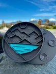 Messy Mutts Mountain Scene 8" Silicone Therapeutic Dog Lick Bowl-Interactive Dog Feeder - RJ Paddywacks