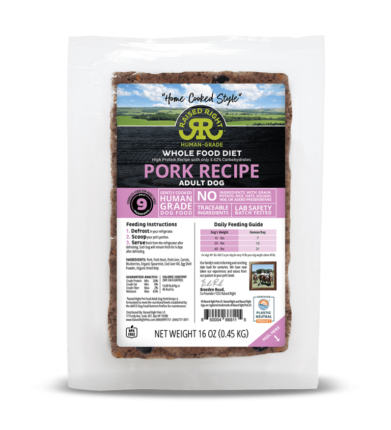 RAISED RIGHT PORK 1 ea. - RJ Paddywacks