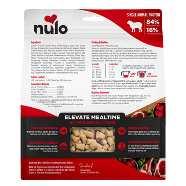NULO FRZ DRY RAW LAMB/RSBRY 8z