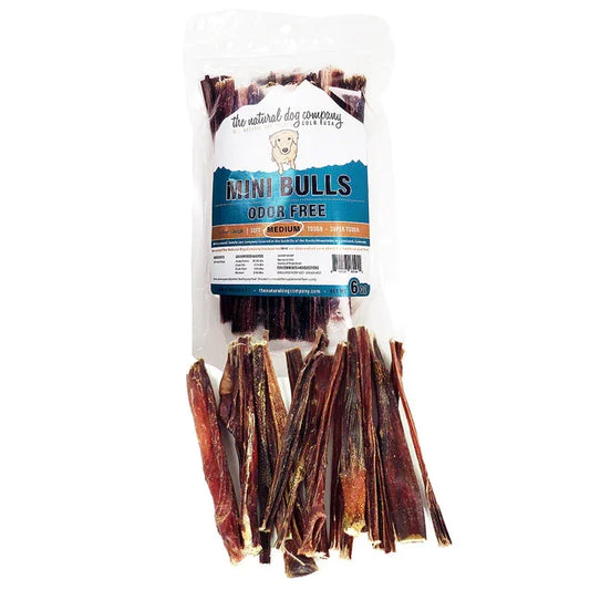 Odor-free mini bull dog chews, natural pet treats for dogs, premium quality, easy to digest