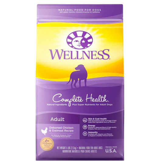 Wellness Complete Health Adult Chicken & Oatmeal Dry Dog Food — 26 lb